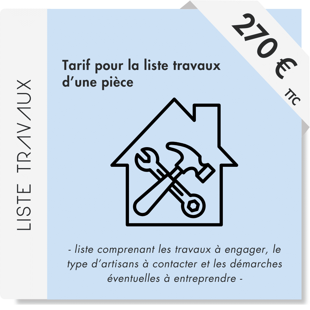 123design - Architecte d'intérieur - Design intérieur - Bordeaux - forfait liste liste travaux / tarif fixe