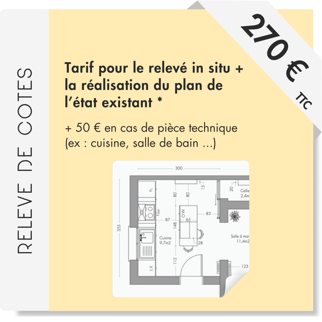 123design - Architecte d'intérieur - Design intérieur - Bordeaux - forfait relevé de mesures in situ / relevé de cotes sur place / tarif fixe